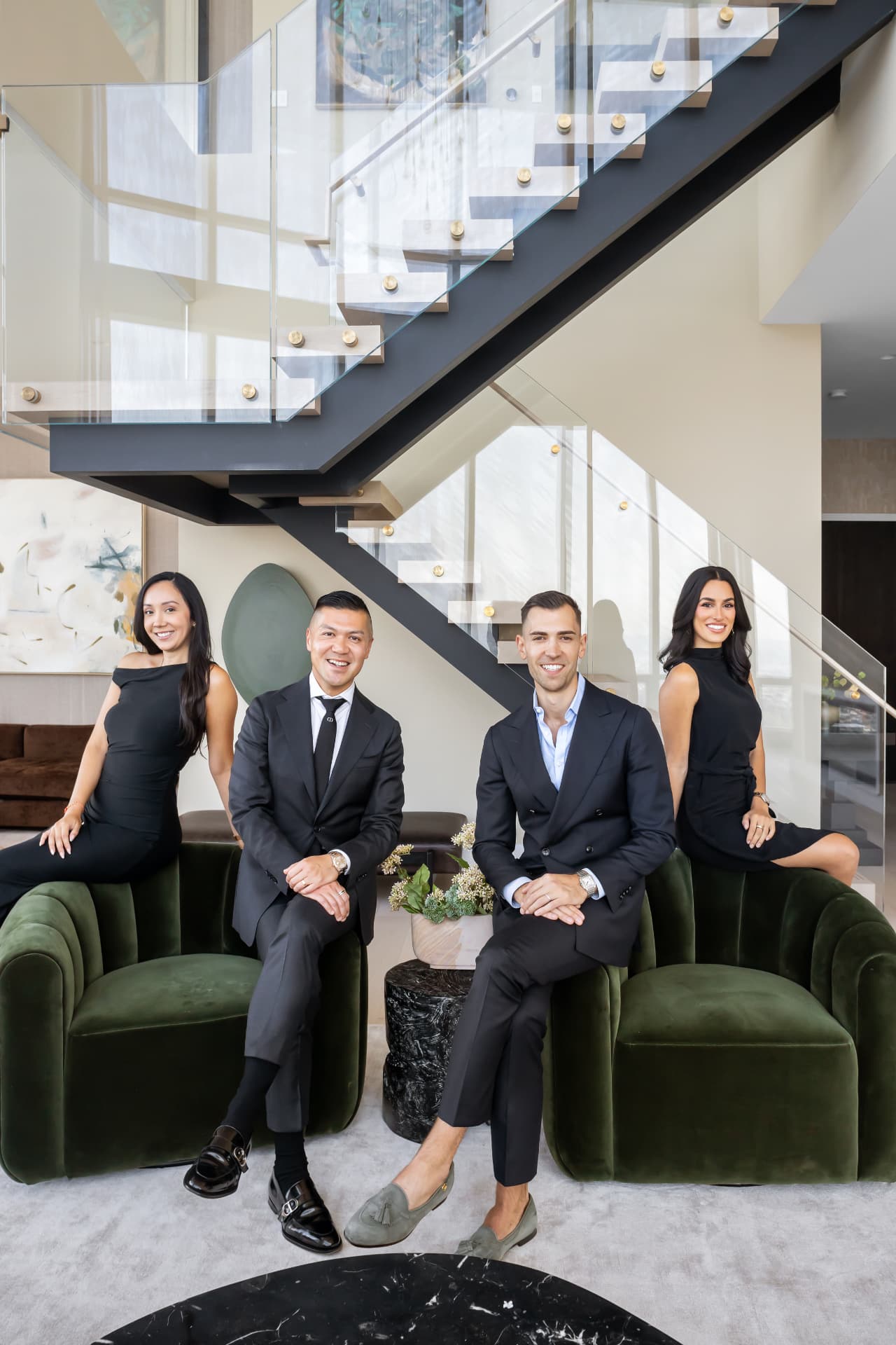 The Arsic Lau Team in a Tribeca duplex